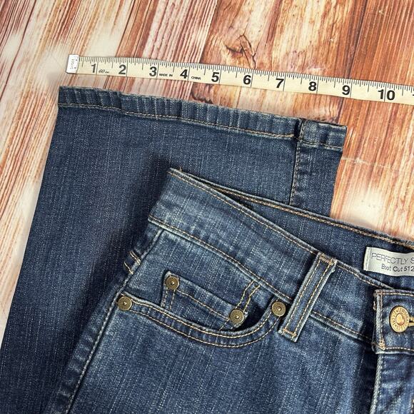 Levi's 512 PERFECTLY SLIMMING Sz 6S Mid Rise Boot Cut Jeans Denim Pants 27x29.5 - Picture 7 of 12